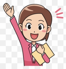 Enthused Female Office Worker Emoji,Emotion Chartoon