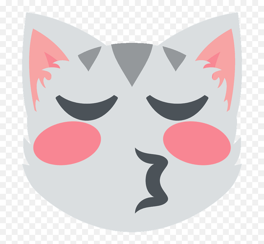 Kissing Cat Emoji High Definition Big Picture And Unicode - Emoticon Gato Beso,Kissing Emoji