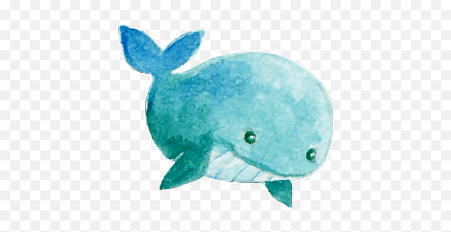 Watercolor Watercolored Whale Water Ocean Sea Animal - Sticker Animals Transparent Watercolor Emoji,Free Whale Emoji