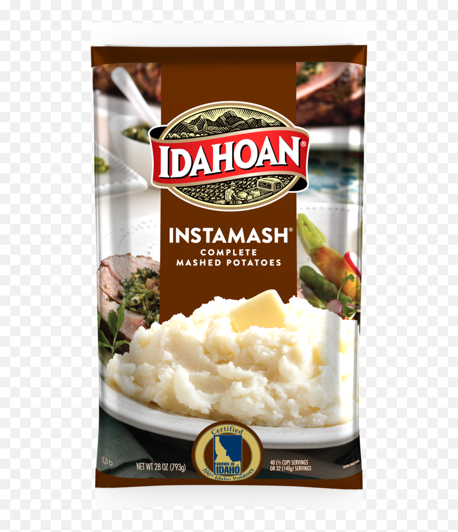 Idahoan Instamash Complete Mashed Potatoes 28 Oz Pack Of 12 Emoji,Emoticons Peeling Potatoes