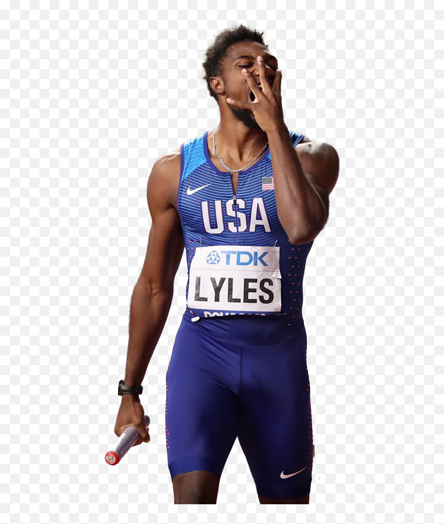 Noah Lyles Olympic Player Png Image Png Mart Emoji,Near And Noah Emoji