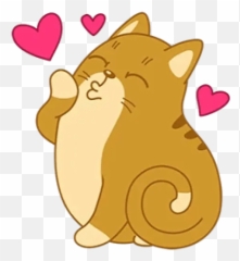 Teodor Catu201d Stickers Set For Telegram Emoji,Kissing Cat Emoji