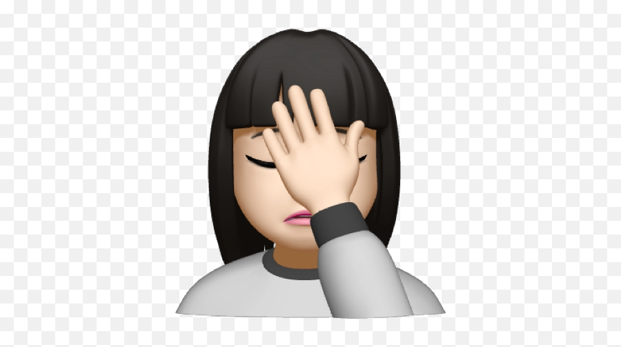 Oriental Woman Stickers For Whatsapp Emoji,Woman Facepalm Emoji