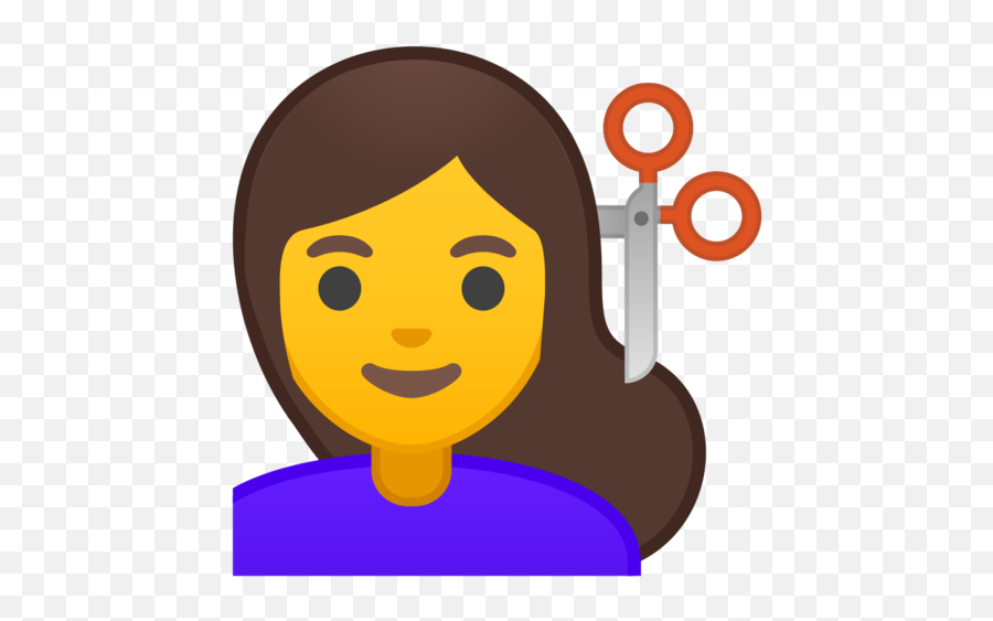 Woman Getting Haircut Emoji - Hair Cut Emoji,Hair Cut Emoji