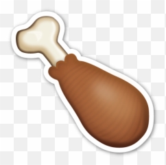 Emoji Chicken Leg Png - Fried Chicken Emoji Png,Chicken Emoji