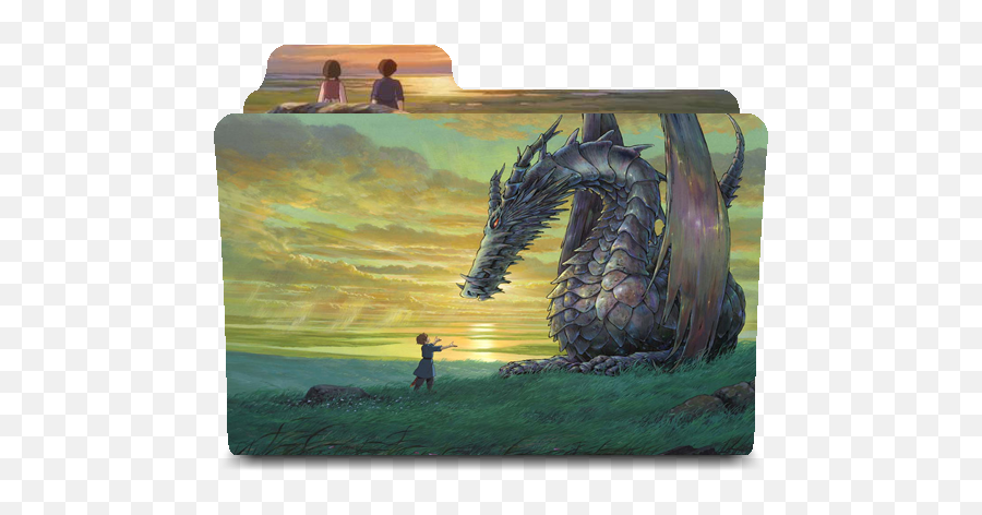 Tales From Earthsea Folder Icon - Designbust Tales From Earthsea Soundtrack Emoji,Emoji Tales