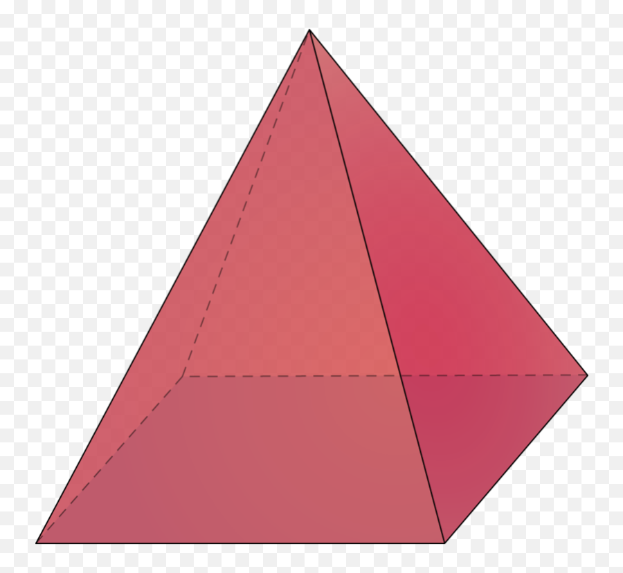 Pyramid Clipart Square Based Pyramid - Octagonal Pyramid Transparent Background Emoji,Pyramid Emoji