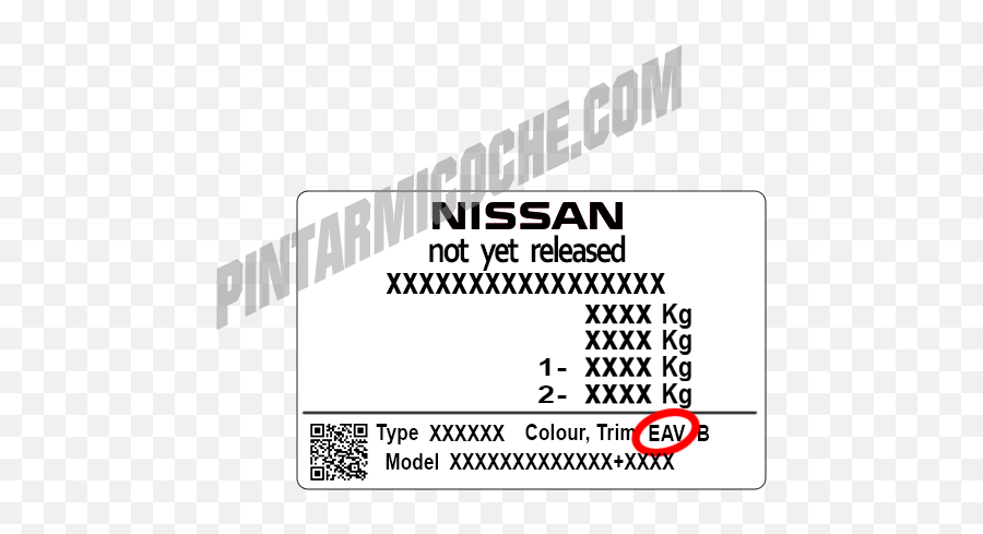 Código De Color Nissan - Pintarmicochecom Horizontal Emoji,Tiida 2008 Emotion