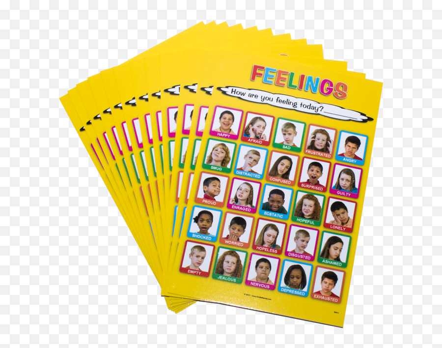 How Are You Feeling Today Mini Poster Set Of 12 - Transparent Background Feelings Chart Emoji,Emotions Chart For Autism