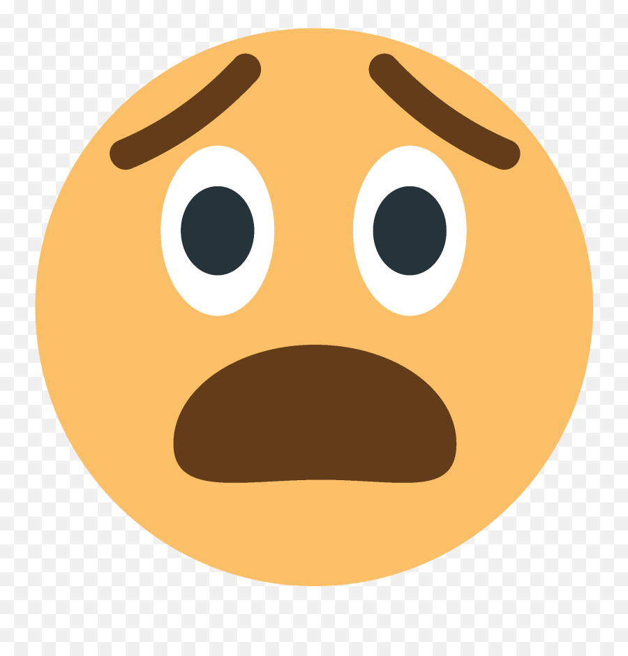 Anguished Face Emoji Clipart - Anguished Emojione,Confounded Emoji