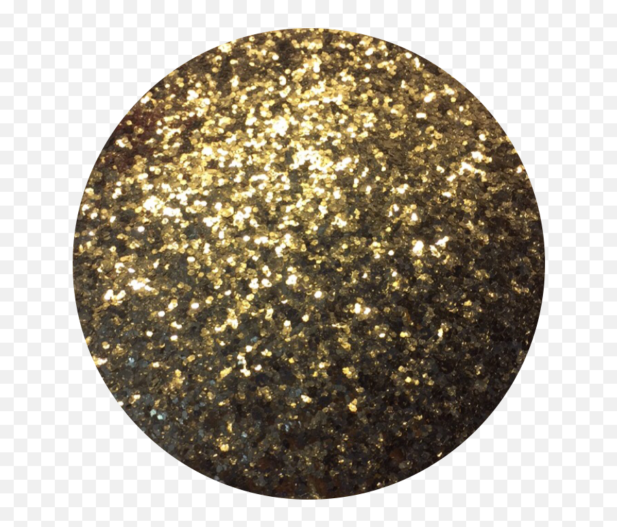 Glitter Ball Round Circle Sticker - Gold Glitter Ball Png Emoji,Glitter Ball Emoji