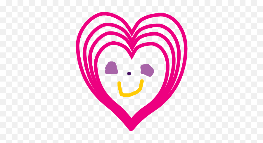 Doll Wall Of Hearts - Happy Emoji,Hiding Behind Wall Emoticon