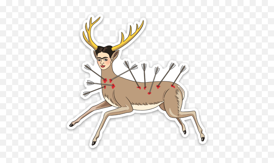 Products U2013 Tagged Frida Kahlo U2013 Wwwshoptherocketcom - The Wounded Deer Emoji,Buck Deer Emoji