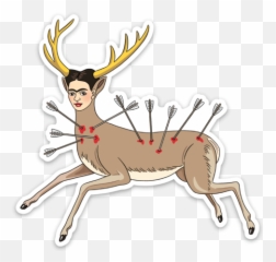 Products U2013 Tagged Frida Kahlo U2013 Wwwshoptherocketcom - The Wounded Deer Emoji,Buck Deer Emoji