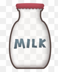 Milk Scrapbook Clipart Emoji - Comida De Granja En Dibujo,Milk Emoji