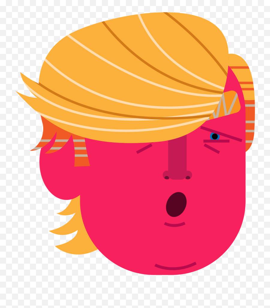 Picture - Donald Trump Flat Design Emoji,Shadman Emoji Movie