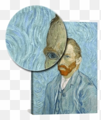 Abstract Art - Van Gogh Portrait Framed Emoji,Trees Emotion Paintings Van Gogh