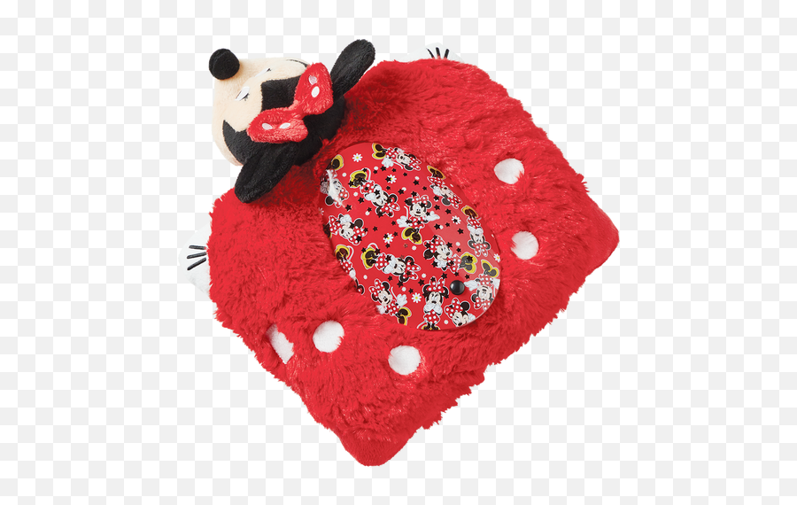 Disney Minnie Mouse Sleeptime Lite - Soft Emoji,Red Emoji Pillow Back View