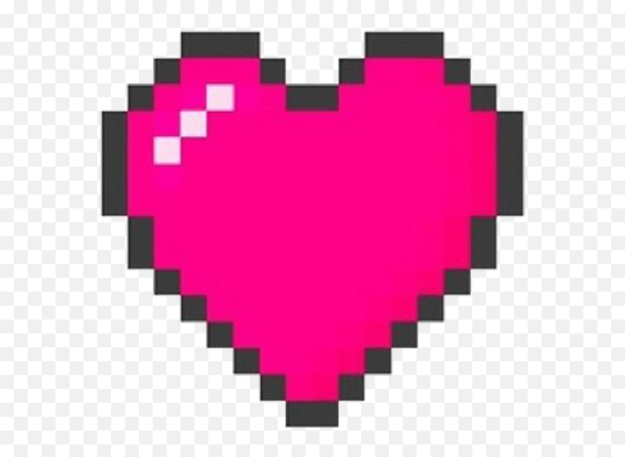 Pixels Heart Kawaii Cute Japan Kpop - Heart Video Game Png Emoji,Divinity Original Sin Emojis