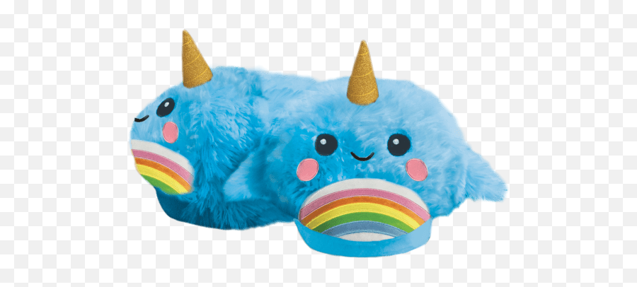 Narwhal Slippers - Soft Emoji,Emoji Dog Toy