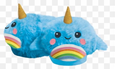 Narwhal Slippers - Soft Emoji,Emoji Dog Toy