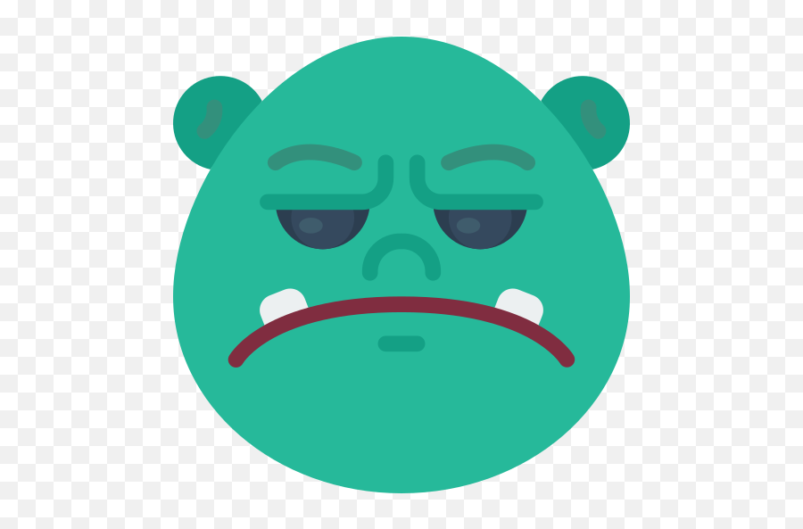 Grumpy - Free Smileys Icons Dot Emoji,Grumpy Cat Emoji Png