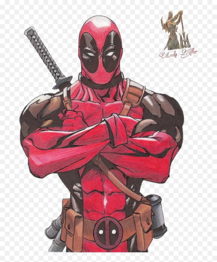 Deadpool Marvel Comics Sticker - Dessin De Deadpool En Couleur Emoji,Deadpool Poster Emojis