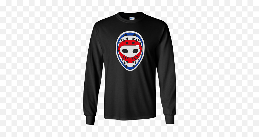 Ken Dryden Goalie Mask Montreal Canadiens Long Sleeve - Milwaukee Bucks Harley Davidson Tshirt Emoji,Hockey Mask Emoticon