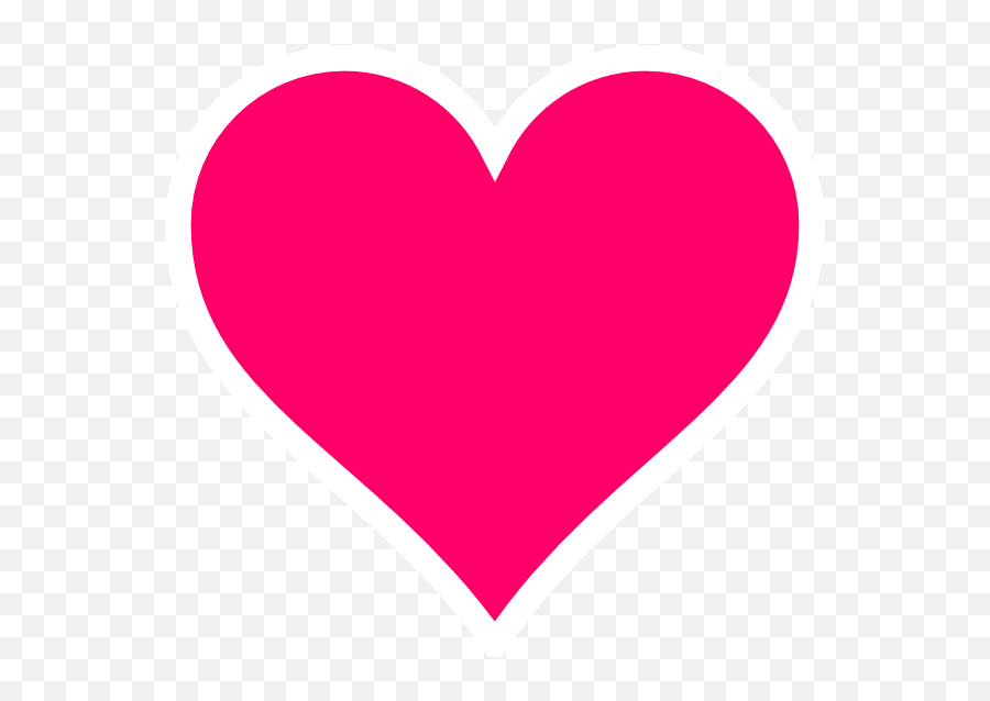 Heart Png Vector Transparent Png Png Collections At Dlfpt - Hot Pink Heart Clipart Emoji,Double Pink Heart Emoji