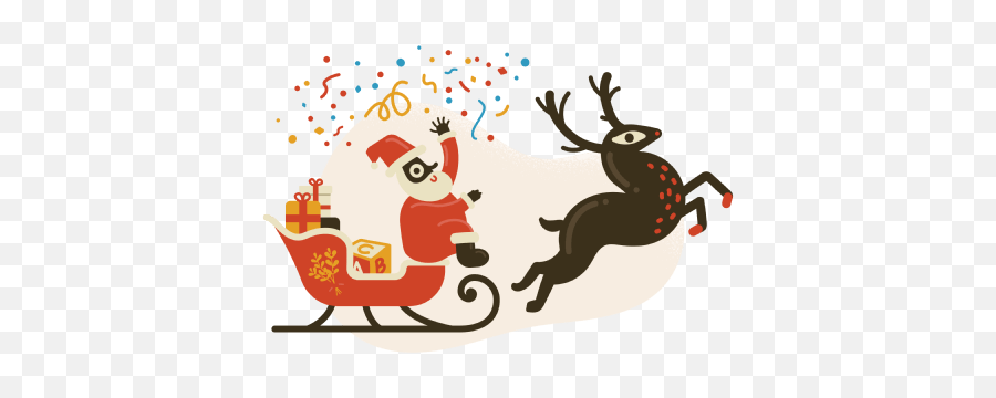 Merry Christmas Illustrations - For Holiday Emoji,Sleigh Emoji