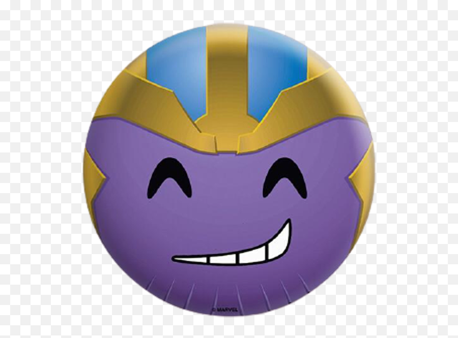 Thanos Face Badge - Wide Grin Emoji,Groot Emoticon