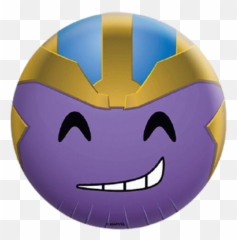 Thanos Face Badge - Wide Grin Emoji,Groot Emoticon