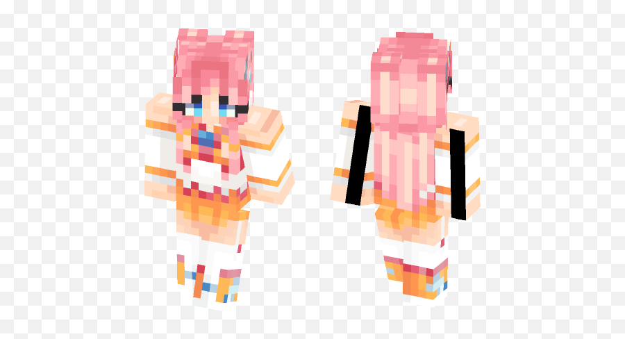 Download Angelic Buster Maplestory Minecraft Skin For - Fictional Character Emoji,Maplestory Android Emoticons