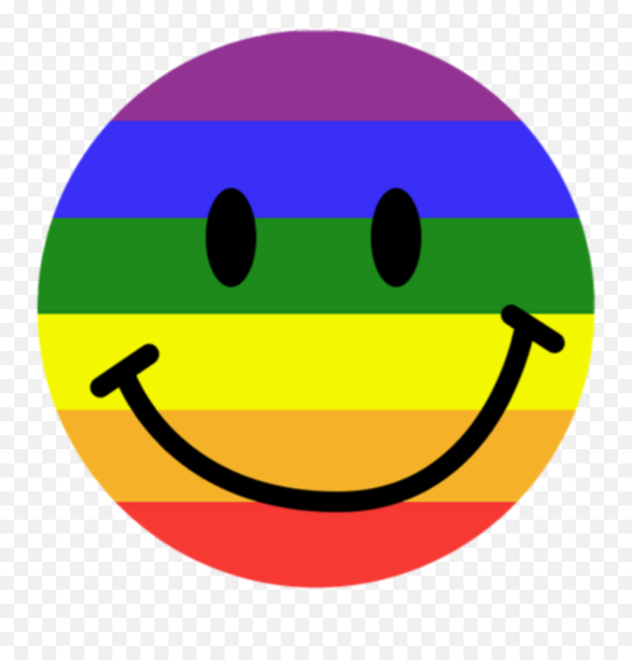 Emoticon Rainbow Rainbowsmile Sticker - Wide Grin Emoji,Emoticon Rainbobw