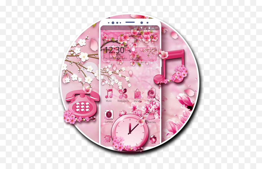 Cherry Blossom Sakura Theme Apk 112 - Download Apk Latest Girly Emoji,Heart Emoji Andriod