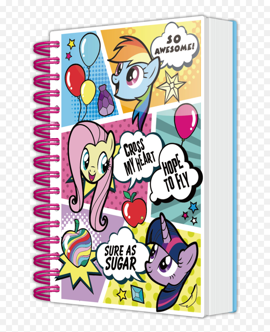 My Little Pony Comic A5 Wiro Notebook Emoji,Emojis Heart And Notebook