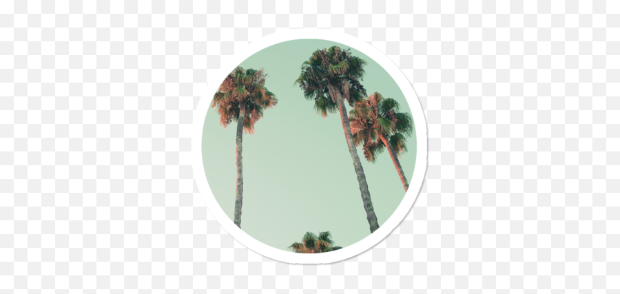 Dbh Collective White Indie Stickers Design By Humans Emoji,Emoji Man, Palm Tree, And Book