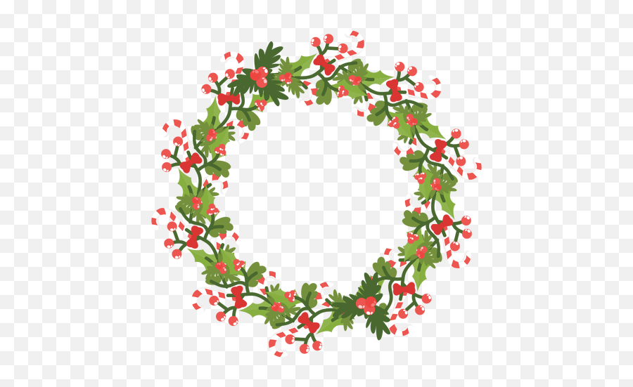 Christmas Wreath Candy Canes Icon 14 Transparent Png Emoji,Candy Cane Twitter Emoticon