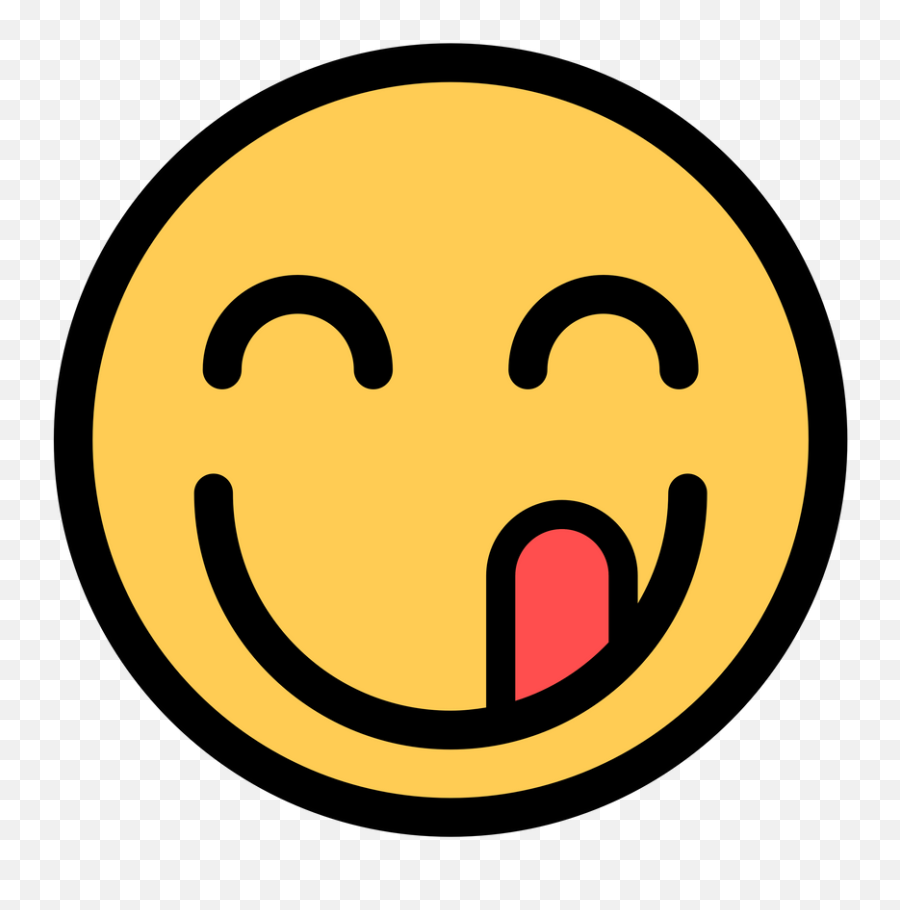 Pin - Happy Emoji,Licking Emoticon