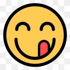 Pin - Happy Emoji,Licking Emoticon