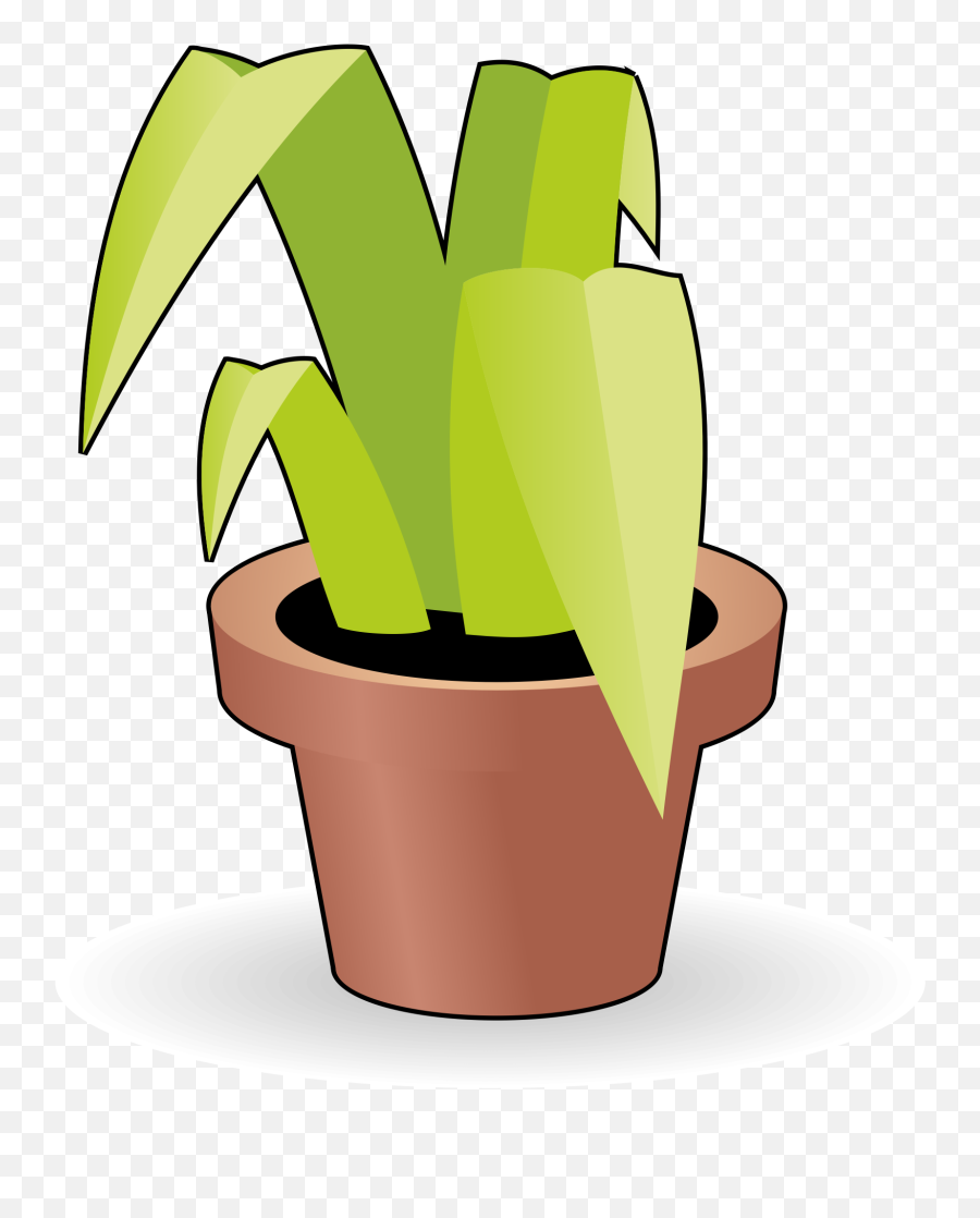 Drawing Of A Green Plant In A Flower Pot Free Image Download Emoji,Flower In Pot Emoji