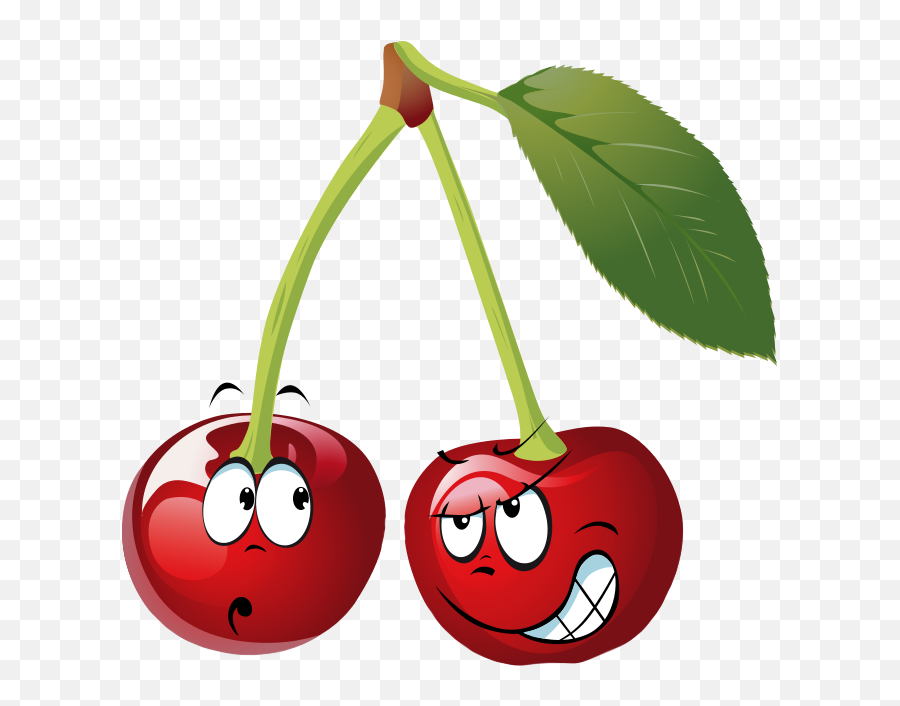 Cherry Cartoon Clipart - Cherry Clip Art Emoji,Cherry Emoticon