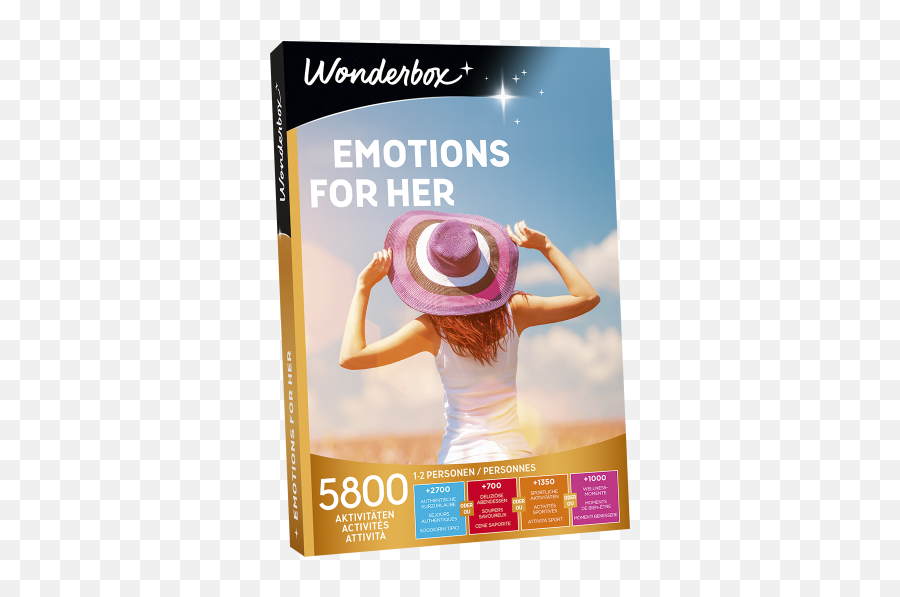 Coffret Cadeau Emotions For Her - Box Multithèmes Wonderbox Leisure Emoji,Zoo Of Emotions