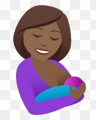 Breastfeeding Joypixels Mom - For Women Emoji,Breastfeeding Emoji