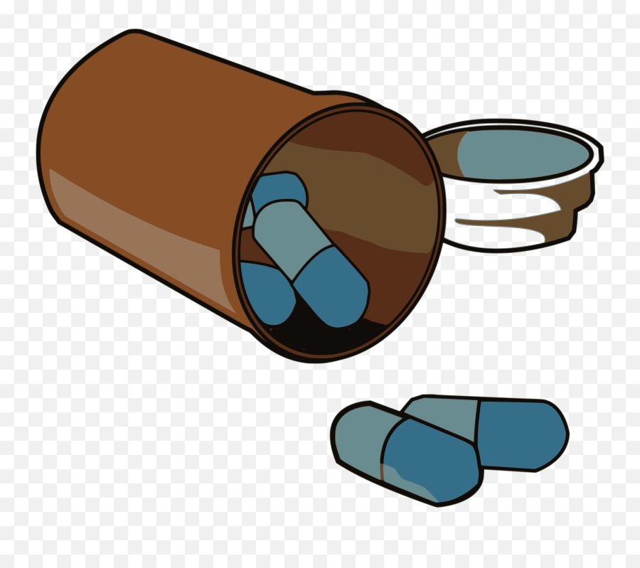 Pill Clipart Drug Profile Pill Drug Profile Transparent - Spilled Pill Bottle Clipart Emoji,Drug Emoji