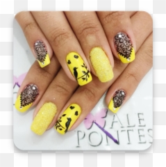 Mustard Yellow Nails - Gel Nails Emoji,Emoticon Nail Art