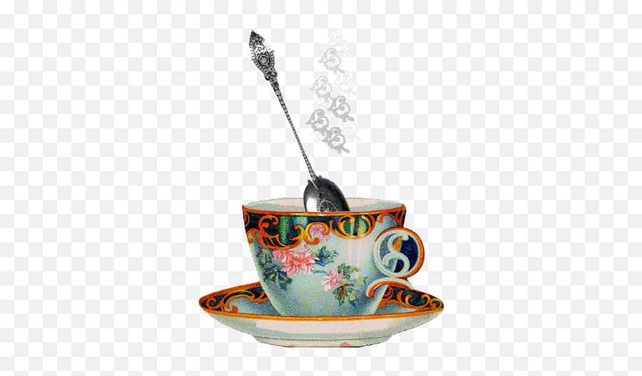 Top The Mad Hatters Tea Party Stickers For Android U0026 Ios - Dancing Tea Cups Gif Emoji,Cow And Coffee Cup Emoji