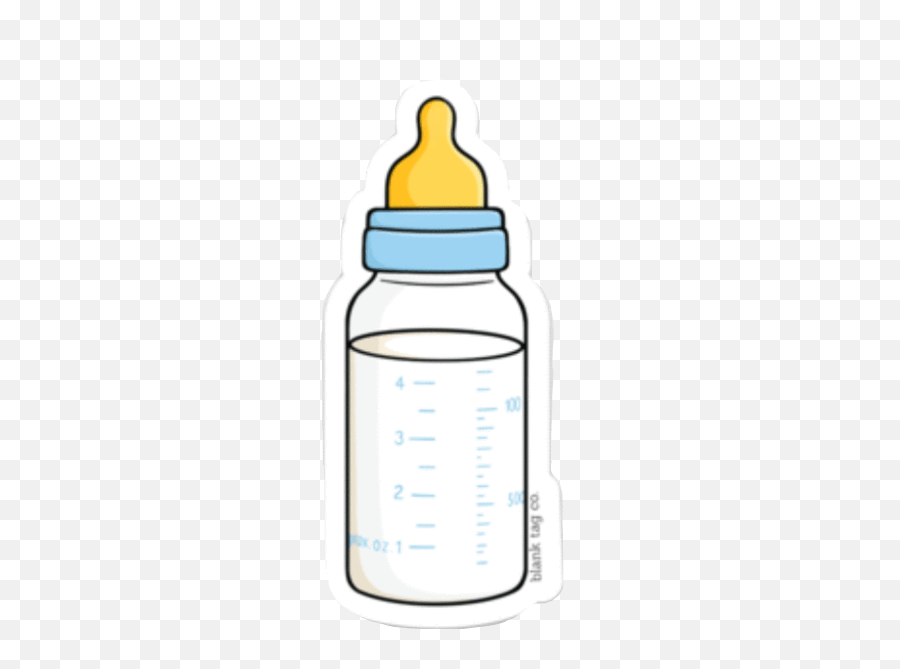Bottle Milk Baby Sticker - Empty Emoji,Baby Bottle Emoji Transparent