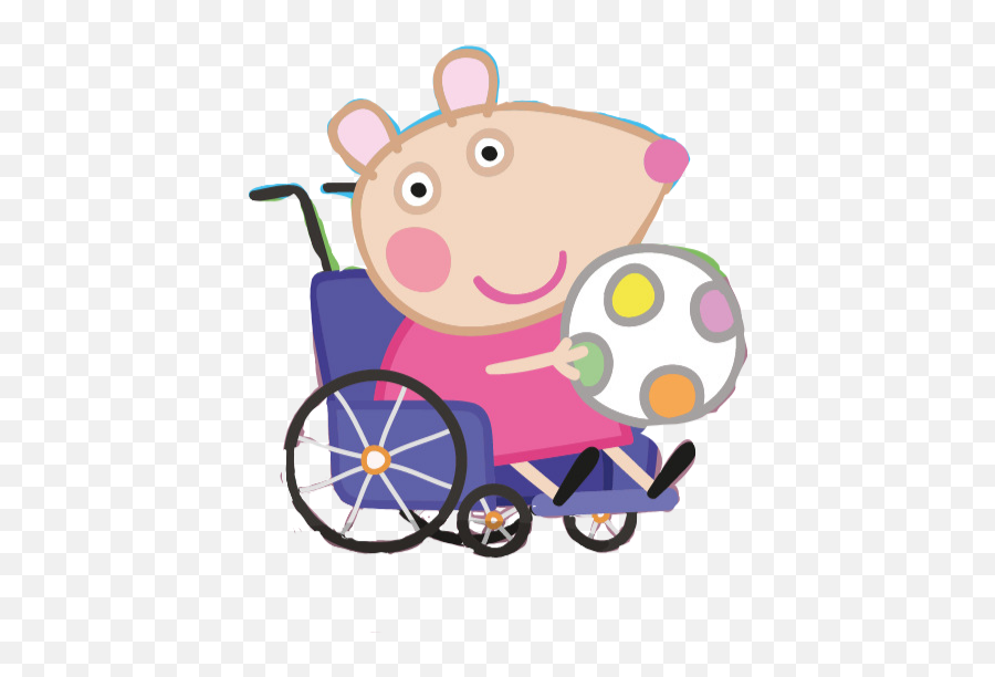 Peppapig Mandymouse Sticker - Mendy Mouse Emoji,Wheelchair Emoji Overlays