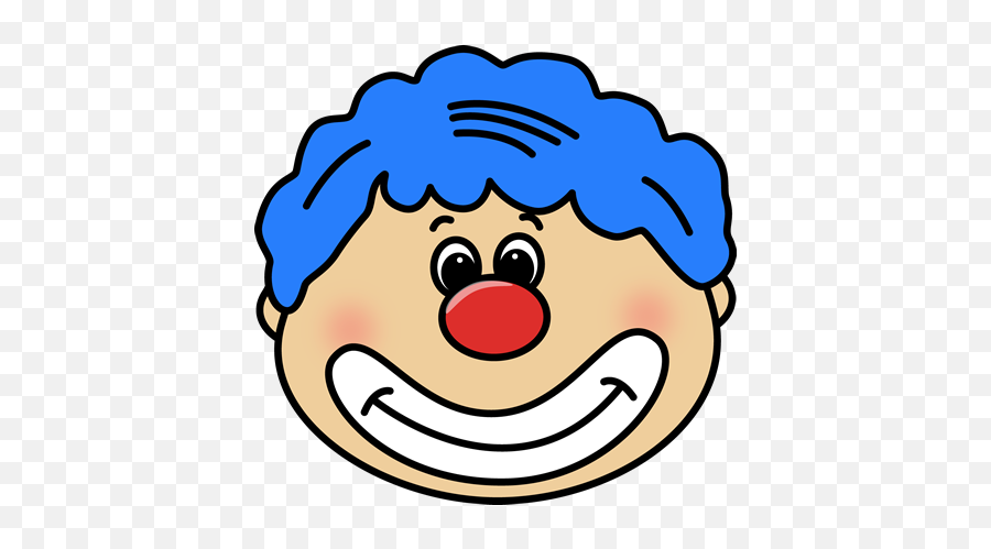 Cartoon Clown Face - Clipart Best Clown Face Clip Art Emoji,Clown Face Emoticon -emoji